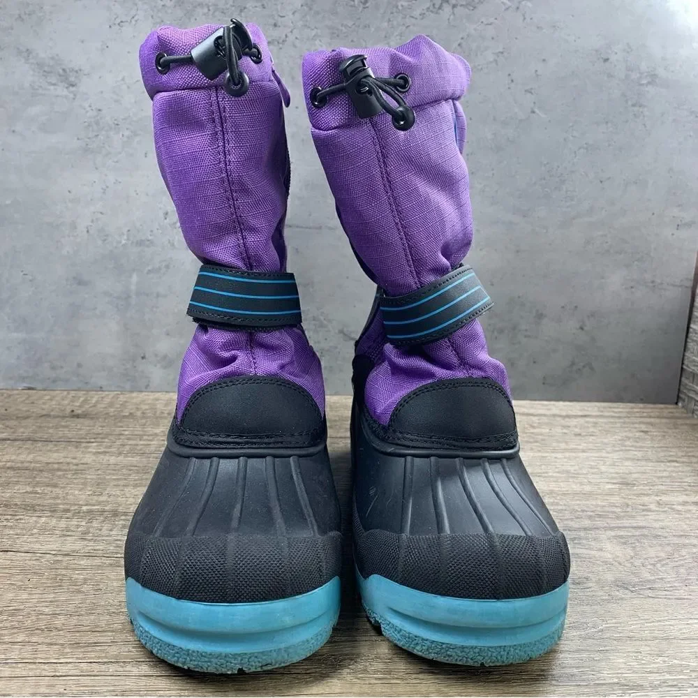 Aleader~Youth Girl’s~Purple/Black~Winter Boots~Size 4‎